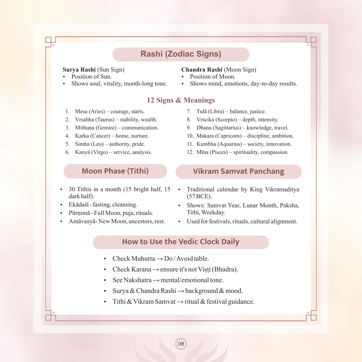 Vikramaditya Vedic Clock Brochure Page 10